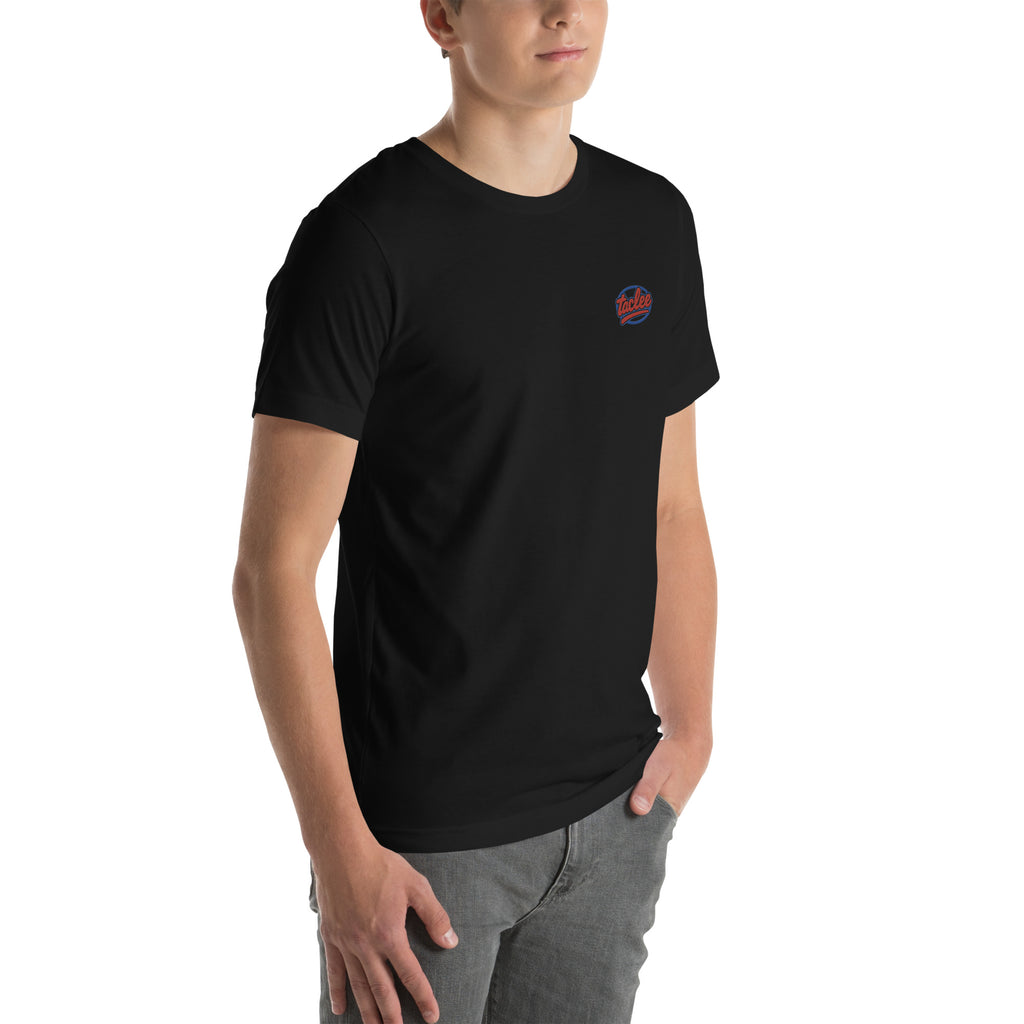 T shirt unisex noir  avec flocage dans le dos "It's a lottery ticket and I'm not buying ! "