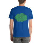 T-shirt unisex bleu royal avec flocage dans le dos "I hate to lose more than I like to win"