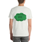 T-shirt unisex gris avec flocage dans le dos "I hate to lose more than I like to win"